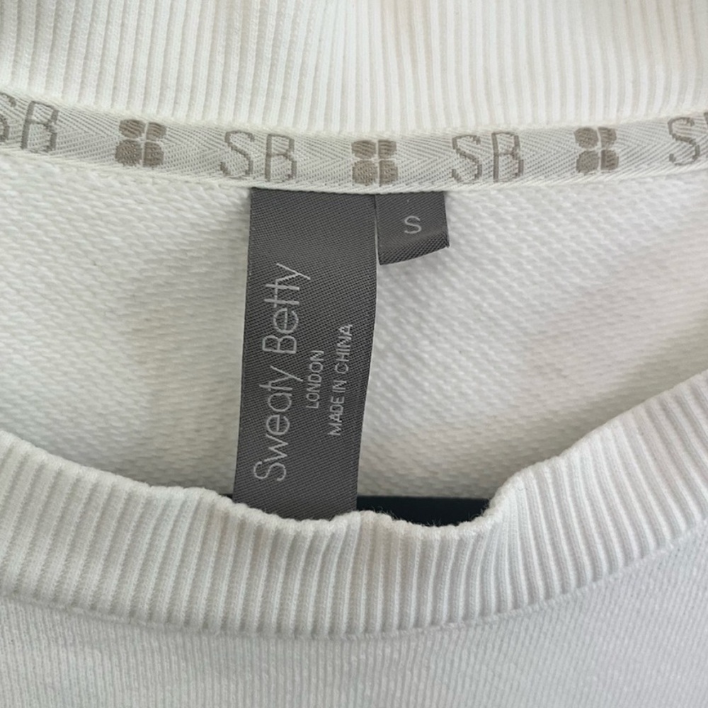 Sweaty Betty White Embroidered Logo Crew Sweatshirt - Picture 2 of 11